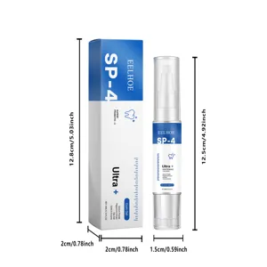 EELHOE SP-4 tooth whitening gel pen and packaging box set with clear dimension measurements.