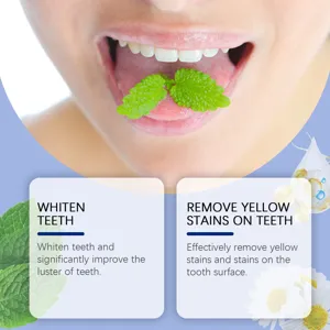 Dentifrice blanchissant pour un nettoyage en profondeur, élimine les taches jaunes.