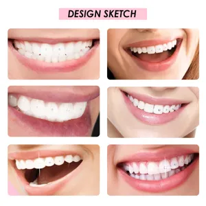 Kit de strass dentaire pour sourire éclatant bijoux de dents scintillants application facile