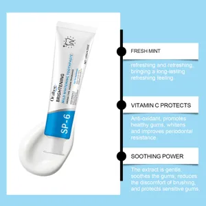 Dentifrice blanchissant Oralhoe SP-6 au jasmin, menthe fraîche et soin apaisant pour les gencives.