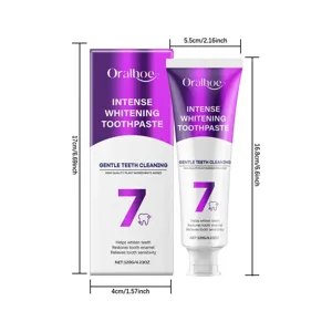 Oralhoe intense whitening toothpaste 120g, gentle cleaning for bright teeth and daily care.