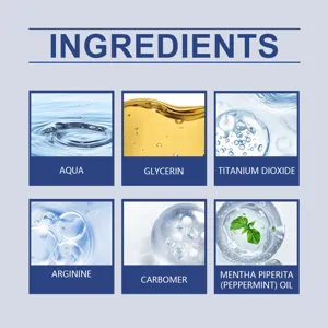 Infografica dettagliata degli ingredienti che mostra i componenti della formula per penna.