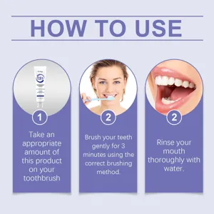 Detailed usage guide infographic for Oralhoe 7.5% hydroxyapatite toothpaste daily routine.