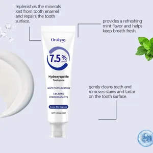 Oralhoe 7.5% nHAP Hydroxyapatite Toothpaste Mint Flavor 120g Whitening Care Detail