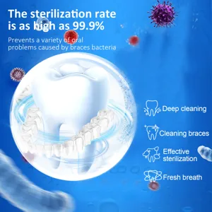 Nettoyant mousse pour appareil dentaire EELHOE, nettoyage en profondeur et haleine fraîche.