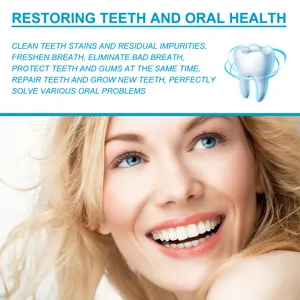 Bain de bouche en gelée portable pour haleine fraîche, nettoyage des dents et soins.