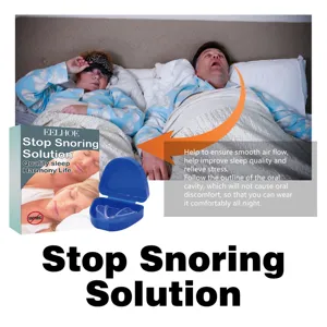 Gouttiere buccale anti-ronflement en silicone pour un sommeil paisible et doux.
