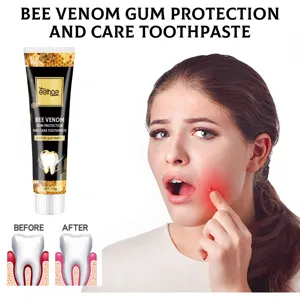 Detail du dentifrice protecteur de gencives au venin d'abeille pour un soin buccal.