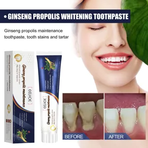 Eelhoe Ginseng Propolis Zahncreme entfernt Verfärbungen für strahlend weiße Zähne im Alltag.