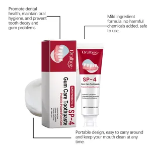 ORALHOE SP-4 Dentifrice Probiotique Soin des Gencives 120g, formule douce, dents saines.