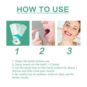 EELHOE spray buccal blanchiment des dents 30ml haleine fraiche anti-taches soin oral