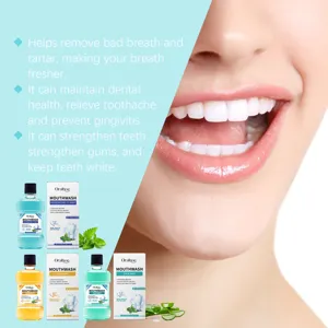 Oralhoe Bain de Bouche Fraicheur haleine Soins dentaires Menthe fraiche 100ml flacon