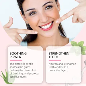 Dentifrice niacinamide vue détaillée, apaiser les gencives, renforcer les dents, soin bucco.