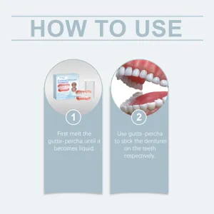 Oralhoe set di dentiere cosmetiche istruzioni per l'uso dettaglio passo dopo passo.
