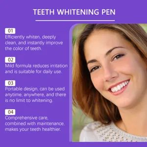 Penna sbiancante per denti per una pulizia efficiente e un sorriso luminoso uso quotidiano.