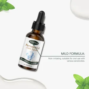 Gouttes de soin parodontal WoodSleep formule douce, 30ml liquide d'hygiène buccale dents sensibles.