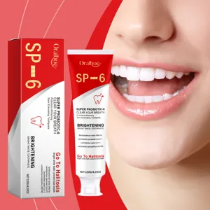 ORALHOE SP-6 Dentifrice Blancheur Probiotique 120g, Élimination des Taches et Haleine.