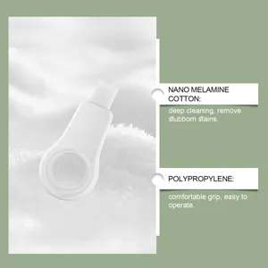Nano melamine sponge teeth cleaning eraser with comfortable polypropylene handle for daily oral care
