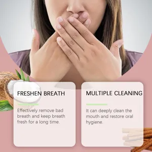 Fresh breath mouthwash detail banner showing deep oral cleaning and natural ingredients.