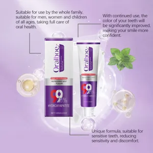 Oralhoe refreshing mint whitening toothpaste with hydroxyapatite for daily oral care.