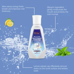 ORALHOE Triple Whitening Mouthwash Fresh Mint Daily Gentle Odor Cleaning Oral Care 120ml