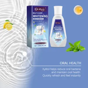 ORALHOE Whitening Mouthwash Fresh Mint 120ML Oral Care Breath Freshener for Clean Teeth