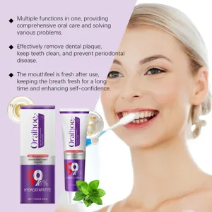 Oralhoe whitening toothpaste 120g refreshing mint flavor protects enamel and removes stains