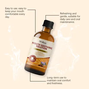 Oralhoe herbal mouth soothing solution for gentle oral care, teeth cleaning and comfort.