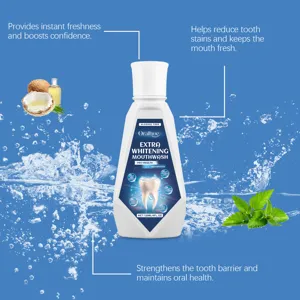 Oralhoe extra whitening mouthwash liquid daily oral care mint fresh breath 120ml bottle