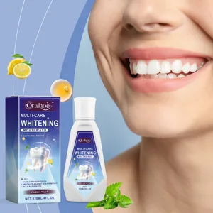 Oralhoe Whitening Mouthwash Fresh Mint Breath Freshener Daily Oral Care Liquid Gentle Clean Teeth Breath Care Bottle