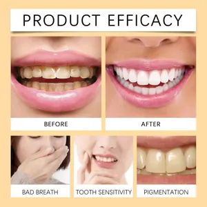 Image détaillée de comprimés de dentifrice pour un blanchiment dentaire éclatant.
