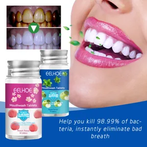 EELHOE portable mouthwash tablets for deep teeth cleaning and fresh breath maintenance.