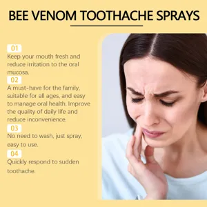 Spray dentaire au venin d'abeille soulagement rapide de la douleur haleine fraiche portable