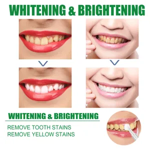 Professional teeth whitening pen for removing yellow stains and brightening smile easily.