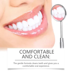 Dentifrice à la menthe pour un nettoyage en profondeur et des dents éclatantes de blancheur.