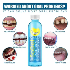 Jaysuing Probiotic Mouthwash 100ml Mint Flavor Fresh Breath Oral Care Clean Teeth