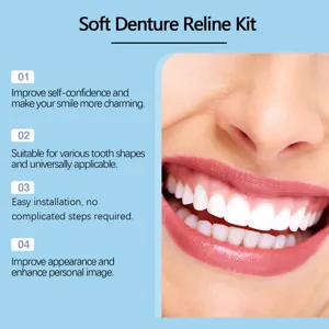 Kit de rebasage de prothese dentaire souple pour un sourire charmant et un confort optimal.