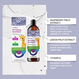 Oralhoe 100ml Oil Pulling Oral Rinse with natural fruit extracts for daily oral care and fresh breath.