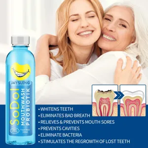Jaysuing Probiotic Mouthwash 100ml Fresh Mint Alcohol-Free Oral Care Breath Freshener