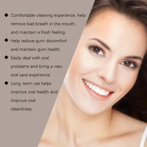 Oral care detail view highlighting fresh breath and gum health benefits for daily routine.