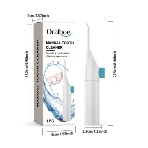 Nettoyeur de dents manuel Oralhoe hydropulseur pour un nettoyage doux et une hygiène bucco-dentaire