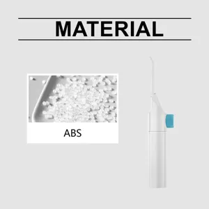 Vue détaillée de l'hydropulseur manuel montrant la composition en plastique ABS.