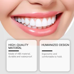 Vue détaillée de l'hydropulseur manuel, matériau ABS durable et design ergonomique pour les dents.