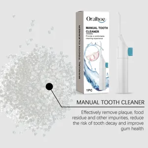 Hydropulseur dentaire manuel nettoyeur de dents portable pour un soin bucco-dentaire quotidien efficace.