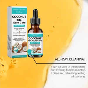ORALHOE coconut oil gum care mouthwash 60ml herbal oral health fresh breath daily cleaning.