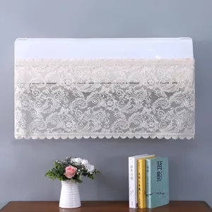 Copertura antipolvere in pizzo per condizionatore con eleganti ricami floreali