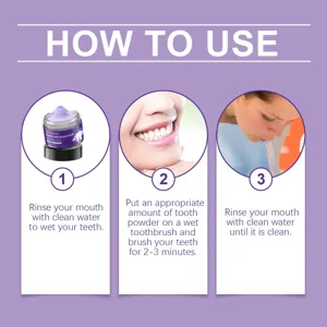 Guide d'utilisation de la poudre blanchissante pour les dents Jaysuing sourire eclatant.