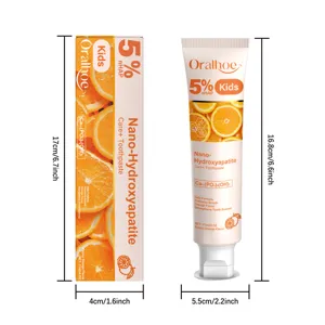 ORALHOE dentifrice nano-hydroxyapatite enfants 114g saveur orange douce pour soin dentaire