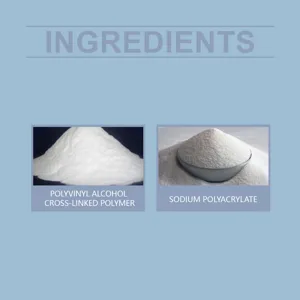 Detailansicht mit hochreinen weissen Polymerpulverzutaten fuer industrielle und taegliche Anwendungen.