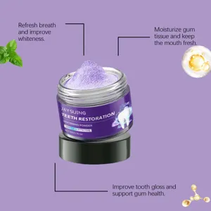Poudre blanchissante pour les dents Jaysuing, nettoie, haleine fraîche et soin.